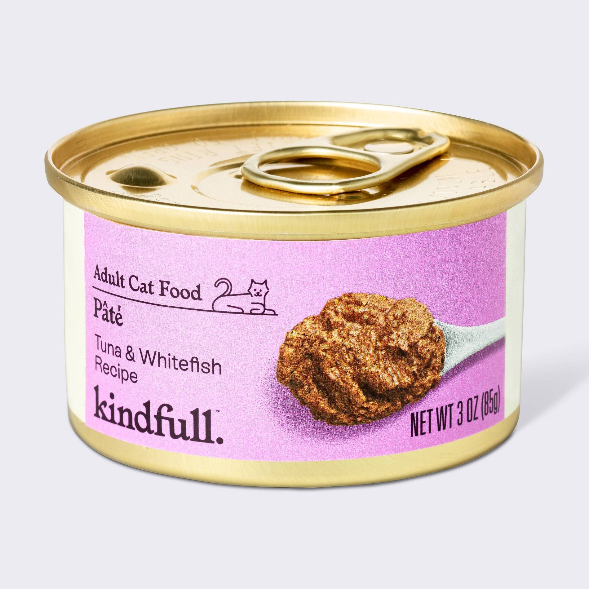 Tuna and Fish Flavor Pate Wet Cat Food - Kindfull™ 3oz