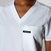 Members Only Women's Scrub Top With Double Chest And Pouch Pocket - 4 of 4