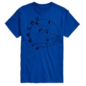 Men's - Pokémon - Pikachu Circle Short Sleeve Graphic T-Shirt - 1 of 4
