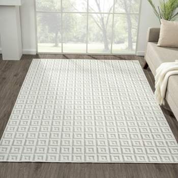 Luxe Weavers Geometric Metric Rug, Greek Pattern Carpet