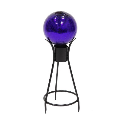 Black Iron Trestle Spiked Gazing Globe Stand