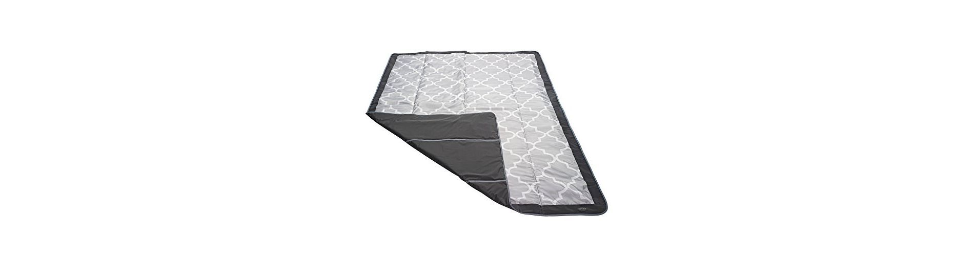 JJ Cole Outdoor Toddler Blanket - Water-Resistant Outdoor Blanket With Adjustable Bag Strap - Stone Arbor - 58" x 84"