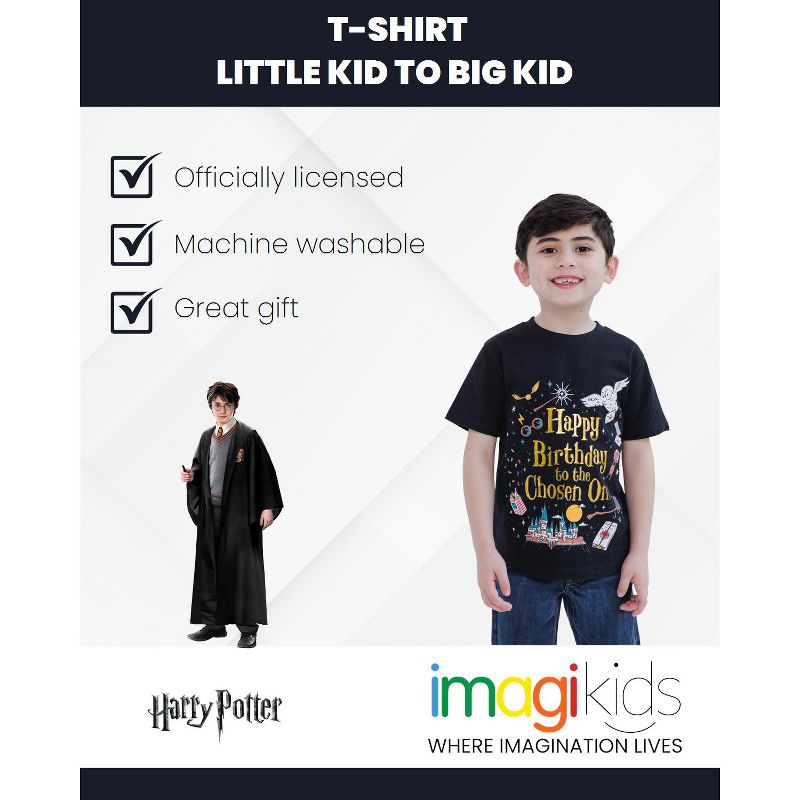 Harry Potter Birthday Vintage Wash T-Shirt Little Kid to Big, 2 of 5
