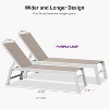 PURPLE LEAF Outdoor Chaise Lounge Set Adjustable Recliner with Side Table Aluminum Outdoor Lounger - 3 of 4
