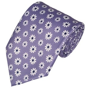 Men's Floral Printed Design 100% Micro Fiber 3.25" W x 58" L Necktie - 1 of 3
