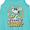 Girls' - Peanuts - Feelin Groovy Snoopy And Woodstock Graphic Sleeveless Aline Dress - 2 of 4