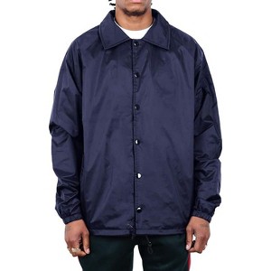 Shaka Wear Men’s Coach Jacket Classic Windbreaker, Relaxed Fit, Water Resistant - 1 of 4