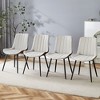 Vynxaria Gray and Brown Dining Chair Set of Four - 3 of 4