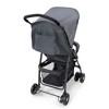 hauck Sport T13 Lightweight Compact Foldable Stroller Pushchair with UV Protected Canopy and Swiveling and Lockable Front Wheels, Charcoal Stone - image 4 of 4