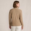 Lands' End Women's Long Sleeve Waffle Quarter Zip Pullover - 2 of 4