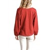 Women's Contrast Knit Puff Sleeve Top - umgee - 3 of 3
