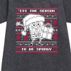 - SpongeBob SquarePants - Spongebob Xmas Sweater Graphic Short Sleeve Fleece Dress - 2 of 4