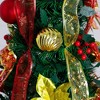 Nearly Natural 6' Pre-Lit Artificial Pop up Christmas Tree with Red and Gold Ornaments and Ribbons - 4 of 4