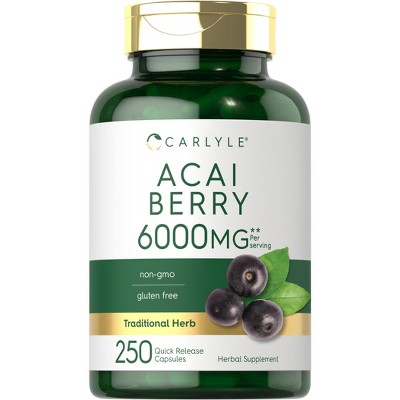 Carlyle Acai Berry Capsules 6000mg | 250 Count
