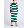 ELOQUII Women's Plus Size Striped Sweater Dress - 3 of 4