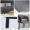 WJShome Dining Chairs Set of 4, Ergonomic Backrest Upholstered Kitchen Chairs for Farmhouse/Living Room/Restaurant - 4 of 4