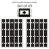 Big Dot of Happiness Gold Graduation Party - Mini Candy Bar Wrapper Stickers - Small Favors - 40 Count - 3 of 4