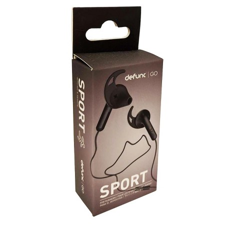 Defunc Go Sport 3.5mm Earbuds For Runners Sweatproof Compatible