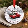 Christmas Ornament 2025, May Your Journey Always Lead You Home, Rustic Red Christmas Decoration - 4 of 4
