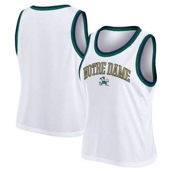 NCAA Notre Dame Fighting Irish Women's White Mesh Tank Top