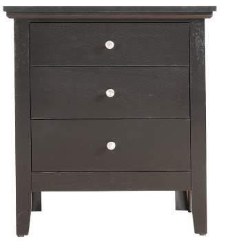 Passion Furniture Hammond 3-Drawer Nightstand (26 in. H x 18 in. W x 24 in. D)