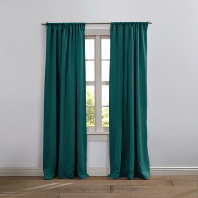 BrylaneHome BH Studio Room-Darkening Rod-Pocket Panel