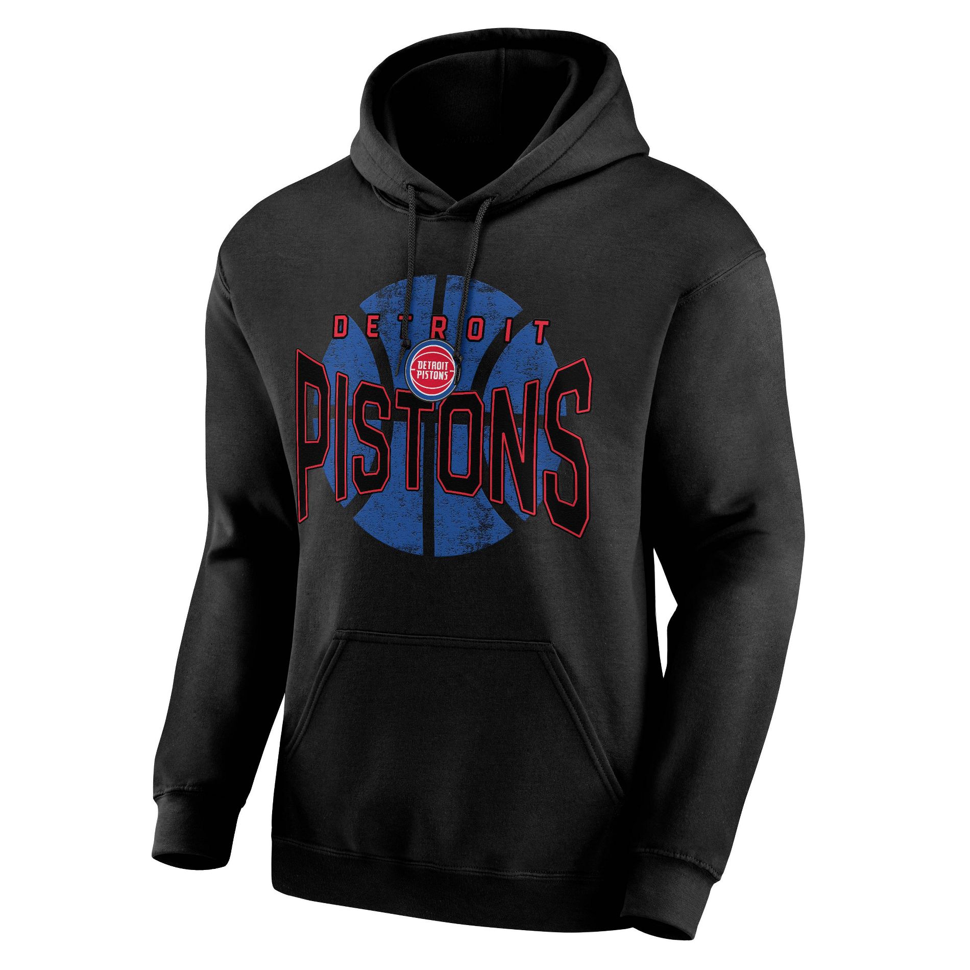 NBA Detroit Pistons Men's Black Hooded Sweatshirt