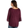24seven Comfort Apparel Womens Bell Sleeve Loose Fit Maternity Tunic Top - 3 of 4