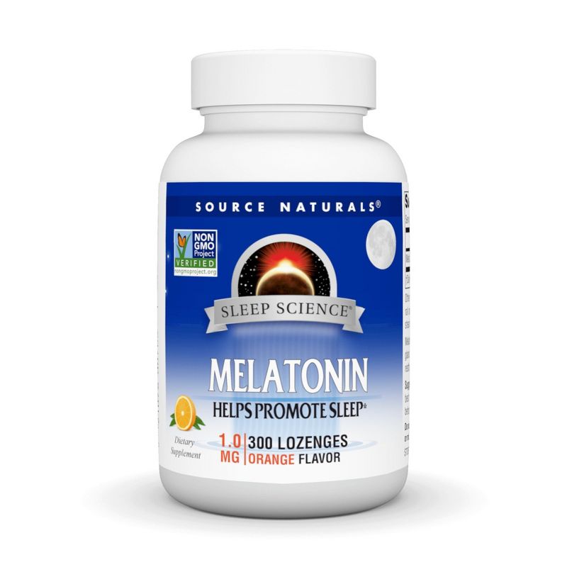 Source Naturals, Inc. Sleep Science Melatonin 1 mg, Orange  -  300 Lozenge, 1 of 4