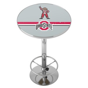 Ohio State University Bar Table with Footrest by Trademark Gameroom - 1 of 4