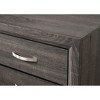 31.1" Wood Tall Chest with Five Storage dressers and Metal Hand Pull, Contemporary Style and Gray Finish - 3 of 4