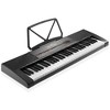 Ashthorpe 61-Key Digital Electronic Keyboard Piano, Portable Beginner Kit with Adjustable Stand, Stool, Headphones & Microphone - image 2 of 4