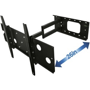 Mount-It! Low-Profile Tilting TV Wall Mount Bracket for 32-60 inch LCD, LED, OLED, 4K or Plasma Flat Screen TVs - 175 Lbs. Capacity, 1.5 Inch Profile - 1 of 4