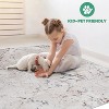 Vynxaria LOOM & LUXE 2' x 3' Abstract Area Rug - Stylish, Stain-Resistant, Non-Shedding - 4 of 4