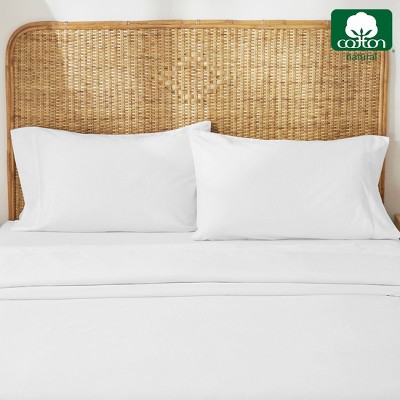 Organic White Cotton Standard/Queen Hypoallergenic Pillowcase Set