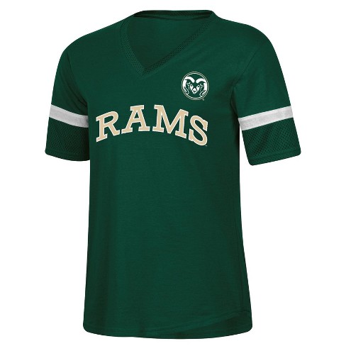 NCAA Colorado State Rams Women's Mesh Trim V-Neck T-Shirt - image 1 of 3