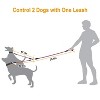 iMountek"Double Dogs Leash with No-Tangle Design, Reflective, Swivel Coupler & Padded Handle for Comfort"Green&Pink - 2 of 4
