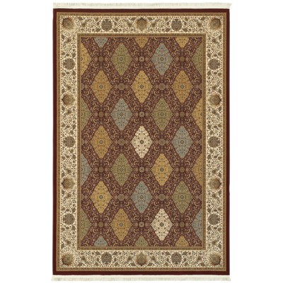 Oriental Weavers Masterpiece 530M2 Red/ Multi Indoor Area Rug - 5'3" x 7'6"