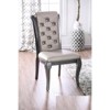 Vynxaria 2 Piece Collection of Dining Chairs with Silver Accents and Tufted Cushions, Suitable for Dining & Living Spaces - 3 of 4