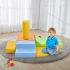 Foam Climbing Blocks for Toddler, 6-Pieces Crawl Soft Foam Blocks, Kids Crawling and Climbing Indoor Active Play Structure, Play Equipment Climb - 2 of 4