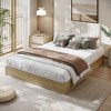 Twin Size Solid Wood Platform Bed with Sturdy Wooden Slats, Floor-Standing Bed Frame, Modern Minimalist Design Space-Saving Bed Frame, No Box Spring - 2 of 4
