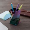 Zodaca Stylish Aurora Wave Pencil Pen Holder Cup Office Desktop Storage  Organizer - Mixed Colors : Target