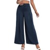 Coolmee Women's Wide Leg Pants Trendy Fall High Waisted Business Casual Outfits Work Pant Trousers - 2 of 4