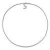EVERLY JEWELRY | Sterling Silver 2.5mm Bead with 1.7mm Wheat Link Chain Necklace, 18 inc + 2 inc - 4 of 4