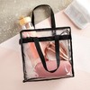 15 x 16 Large Clear Transparent Tote Bags – 12 Pc.