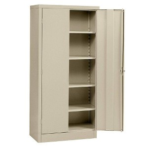 Edsal 36"Wx18"Dx72"H Steel Freestanding Cabinet Beige - 1 of 4