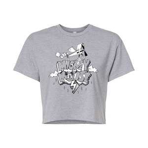 Women's - Disney - Mickey Mouse Cropped Graphic T-Shirt - 1 of 4