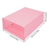 YIYIBYUS 24 Pack Plastic Stackable Foldable Shoe Storage Boxes - 3 of 4