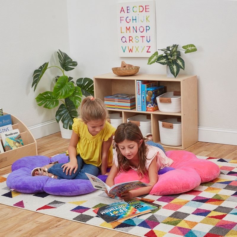 ECR4Kids Flower Floor Pillow, Oversized Cushion for Kids’ Bedrooms, Reading Nooks, Playrooms, 5 of 13