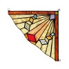 Chloe Lighting Orchid Mission Tiffany-Glass Window Panel 8`` Wide - 2 of 4